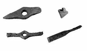 Roman objects and artefacts Gallery: Roman building tools N100179