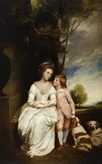 Images Dated 12th March 2009: Romney - Anne Countess of Albemarle and Her Son J910502