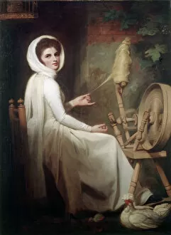 Hamilton Gallery: Romney - Lady Hamilton at the Spinning Wheel J910506