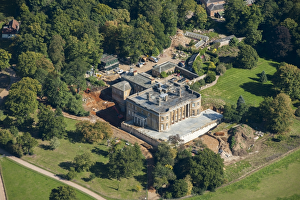 <b class=qtipBold><figcaption>Sacombe House 29682_016</figcaption></b><br>Sacombe House, Sacombe Park, Hertfordshire. Neo-classical Georgian country house built 1803-06. Restoration works are in progress.<br><em>© Historic England Archive</em> Sacombe House 29682_016