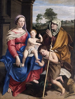 Salvi - Virgin and child with St Elizabeth &... St John N070567 Salvi - Virgin and child with St Elizabeth &... St John N070567