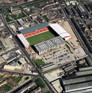 Brammall Lane Print, Sheffield United Football Club Stadium Aerial View