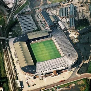 Old Trafford Aerial View Print: 1974 Photograph