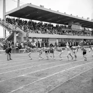 On Your Marks Print: Copthall Stadium Track Event