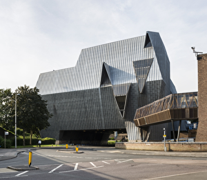 <b class=qtipBold><figcaption>Sports & Leisure Centre DP164685</figcaption></b><br>Coventry Sports & Leisure Centre, Fairfax Street, Coventry, West Midlands. Exterior, viewed from the north west.<br><em>© Historic England</em> Sports & Leisure Centre DP164685