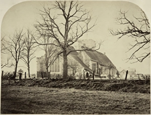 <b class=qtipBold><figcaption>St Paulinus Church AL2400_058_01</figcaption></b><br>St Paulinus' Church, Crayford, Greater London. View from the north-east sometime between 1865 and 1894. From a photograph album of views mostly of Kent created by Reverend Flaxman C J Spurrell.<br><em>© Historic England Archive</em> St Paulinus Church AL2400_058_01