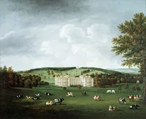 <b class=qtipBold><figcaption>Tomkins - Audley End J020021</figcaption></b><br>AUDLEY END HOUSE, Saffron Walden, Essex. "Audley End and the Ring Hill Temple" c1788 by William TOMKINS (1730-92).<br><em>© Historic England</em> Tomkins - Audley End J020021