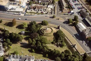 Prints of Dane John Mound and Canterbury City Walls, Kent, 2016 Canterbury Prints: Canterbury City Walls Print, 2016