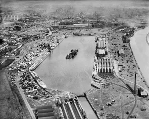 Prints of The Albert Edward Dock, Preston, 1932 Preston Prints: Albert Edward Dock Print, Preston 1932