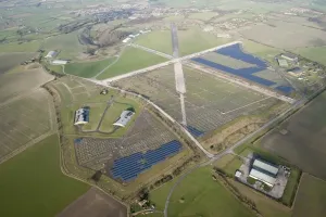 South-West England - Aerial Views: Wroughton Airfield Solar Park Print, Wiltshire
