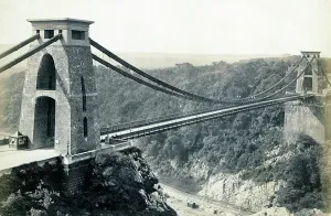 Isambard Kingdom Brunel Prints: Print of Clifton Suspension Bridge, a steel arch bridge over the Avon Gorge