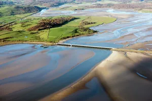 Print of the Leven Viaduct in Cumbria