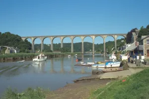 Viaduct Prints: Print of Viaduct over River Tamar