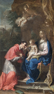 Trevisani - The Virgin and Child with St Carlo Borromeo N070580 Trevisani - The Virgin and Child with St Carlo Borromeo N070580