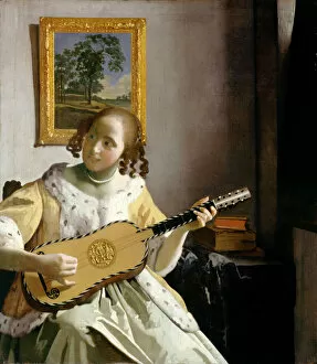 Fine Art Gallery: Vermeer - The Guitar Player J910551