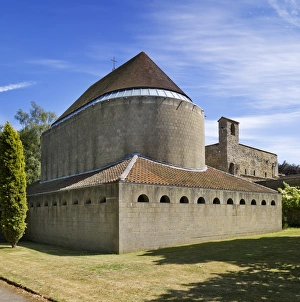 <b class=qtipBold><figcaption>West Malling Abbey DP138693</figcaption></b><br>West Malling, Kent. General view of the Church of The Resurrection, West Malling Abbey.<br><em>© Historic England</em> West Malling Abbey DP138693