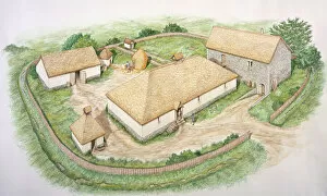 Drawings Gallery: Wharram Percy Medieval Village J050132
