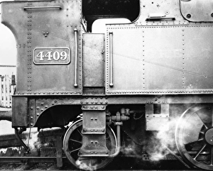 No 4409 Prairie Tank Locomotive - Detail of cabside No 4409 Prairie Tank Locomotive - Detail of cabside