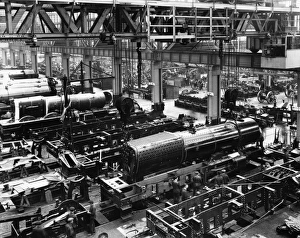 <b class=qtipBold><figcaption>AE Erecting Shop, 1927</figcaption></b><br>First batch of King class locomotives under construction<br><em>© STEAM Picture Library 2007 - All Rights Reserved</em> AE Erecting Shop, 1927