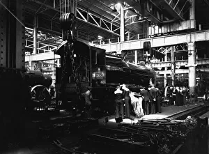 Australian Navy visiting A Erecting Shop at Swindon Works, 1945 Australian Navy visiting A Erecting Shop at Swindon Works, 1945