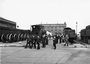 Australian officers and sailors on a visit to Swindon Works,1945 Australian officers and sailors on a visit to Swindon Works,1945