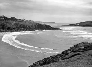Bigbury-on-Sea & Burgh Island from Challaborough Cove, August 1928 Bigbury-on-Sea & Burgh Island from Challaborough Cove, August 1928