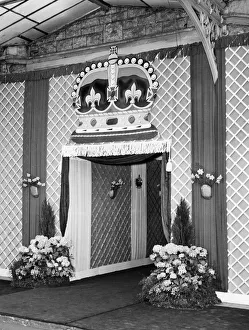 Bristol Temple Meads Decorated for Queen's Visit, 17th April 1956 Bristol Temple Meads Decorated for Queen's Visit, 17th April 1956