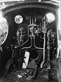 The cab of Dean Goods locomotive no 2516 The cab of Dean Goods locomotive no 2516