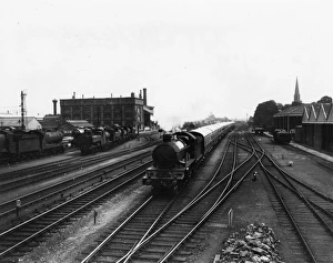 Castle Class locomotive No. 4087, Cardigan Castle at Swindon Works, 1929 Castle Class locomotive No. 4087, Cardigan Castle at Swindon Works, 1929