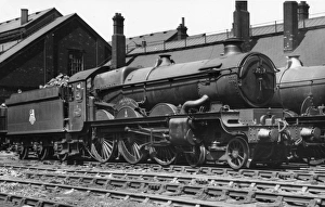 Castle Class locomotive, No. 7037, Swindon at Swindon, 1958 Castle Class locomotive, No. 7037, Swindon at Swindon, 1958