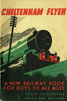 <b class=qtipBold><figcaption>The Cheltenham Flyer book, 1934</figcaption></b><br>The Cheltenham Flyer book aimed at the male railway enthusiast, published in 1934. The Cheltenham Flyer book, 1934