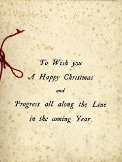 Christmas card celebrating the record run of the Cheltenham Flyer, 1932 Christmas card celebrating the record run of the Cheltenham Flyer, 1932