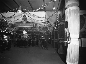 Christmas Decorations at Paddington Station, December 1935 Christmas Decorations at Paddington Station, December 1935