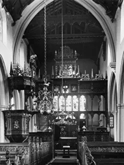 Crowcombe Church (interior), Somerset Crowcombe Church (interior), Somerset