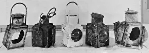 Damaged railway lamps, 1942 Damaged railway lamps, 1942