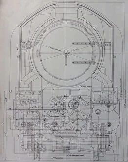 Images Dated 17th January 2017: Design drawing for the King Class locomotive, 1927