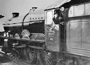 Driver and Fireman on King George Vs footplate, 1950 Driver and Fireman on King George Vs footplate, 1950