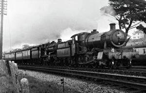 Earl of Clancarty, No. 5058 with Dinmore Manor, No. 7820 at Aller Junction, September 1958