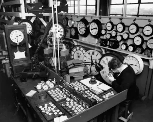 Reading Signal Works, Clock Shop Print 1969
