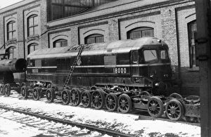 Gas Gallery: Gas Turbine No. 18000 at Swindon, March 1955