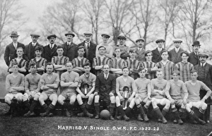 GWR Married & Single Football Teams, 1922-1923 GWR Married & Single Football Teams, 1922-1923