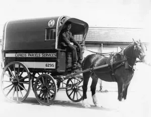 GWR Horse Drawn Express Parcels Cart Print