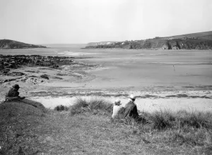 South West England Landmarks Prints: Bantham & Bigbury Sands, Devon, summer 1928