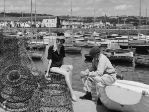 Paignton Harbour Print, c. 1960s Colour Photograph