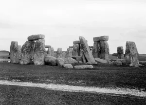 Place Prints: Print of Stonehenge in Wiltshire, c. 1920s