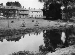 Print of Brine Baths Park, Droitwich, July 1939