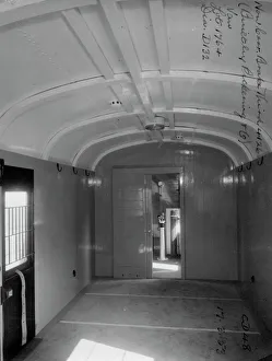 Interior of compartment of non corridor brake third van no.4126, 1953 Interior of compartment of non corridor brake third van no.4126, 1953