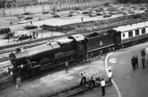 King George V at Swindon Works, 1971, showing the double chimney King George V at Swindon Works, 1971, showing the double chimney