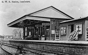 Images Dated 20th December 2013: Lambourn Station, c. 1910