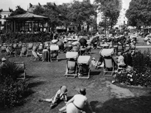 Bandstand Gallery: Leamington Spa, Pump Room Gardens, 1920s
